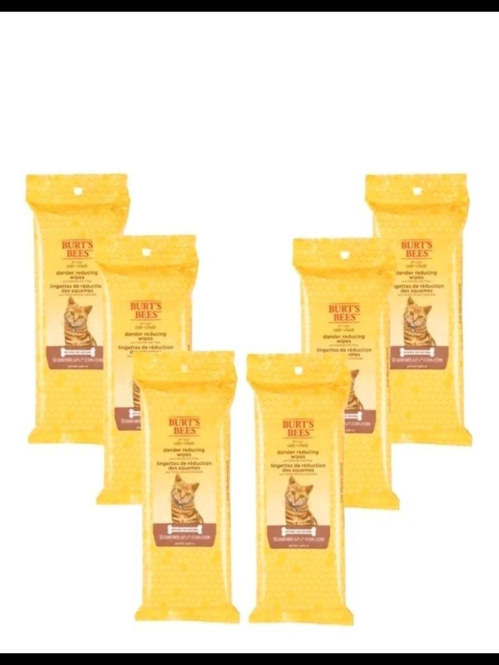 Burt's Bees Yellow Dander Reducing Pet Wipes